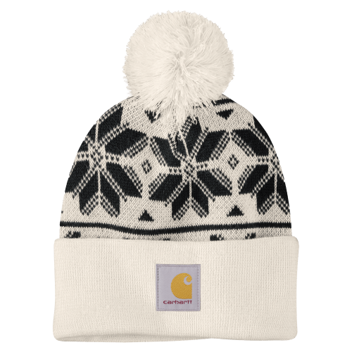 Carhartt Pom Jacquard Knit Beanie for Ladies