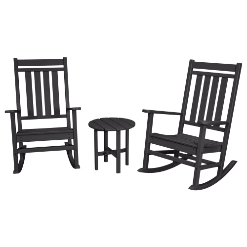 POLYWOOD Estate 3-Piece Rocking Chair Set
