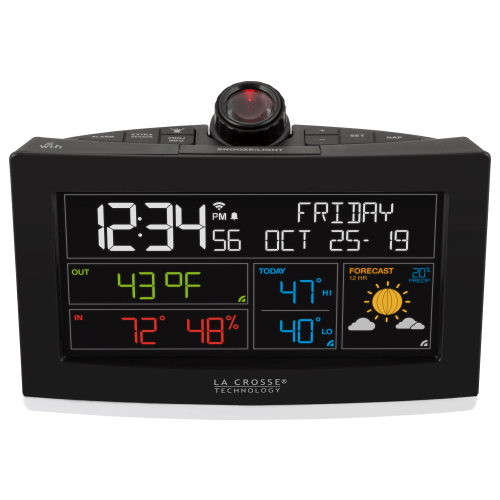 La Crosse WiFi Projection Alarm Clock with AccuWeather