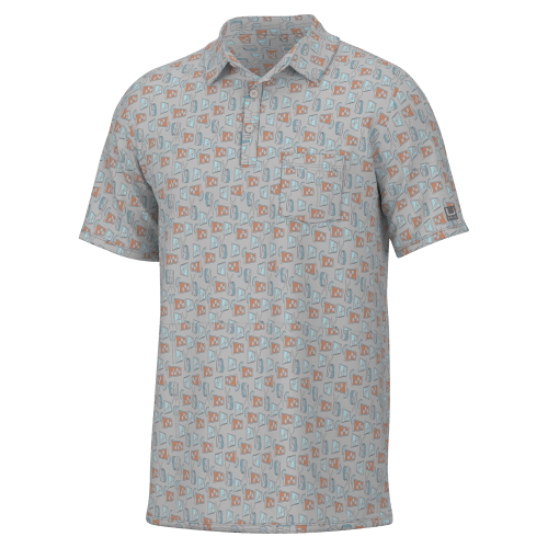 Huk Kona Dolphin Cocktail Short-Sleeve Polo for Men