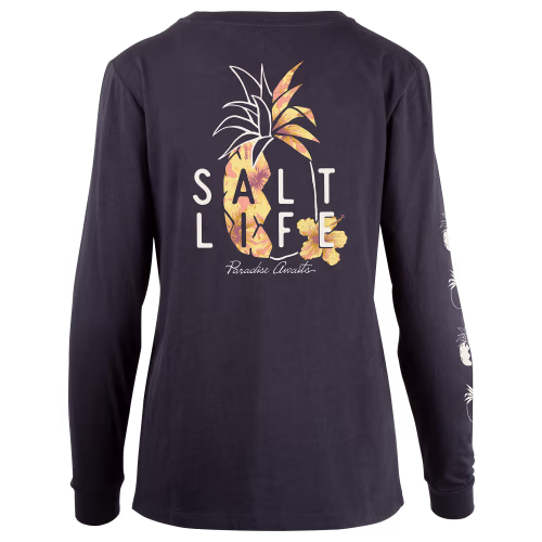 Salt Life Pineapple Split Long-Sleeve T-Shirt for Ladies