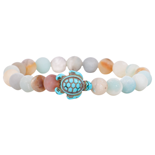 Fahlo Track-A-Turtle Sky Stone Bracelet