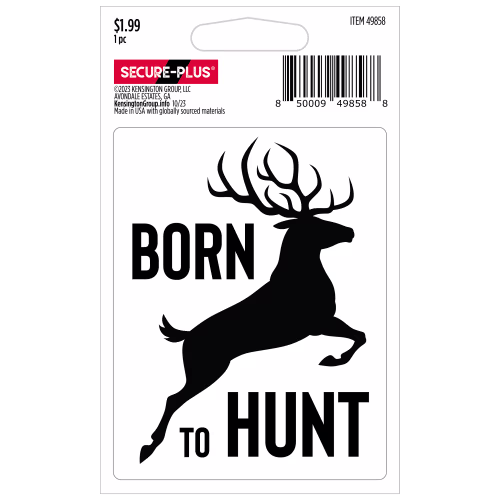 Secure-Plus Born to Hunt Sticker