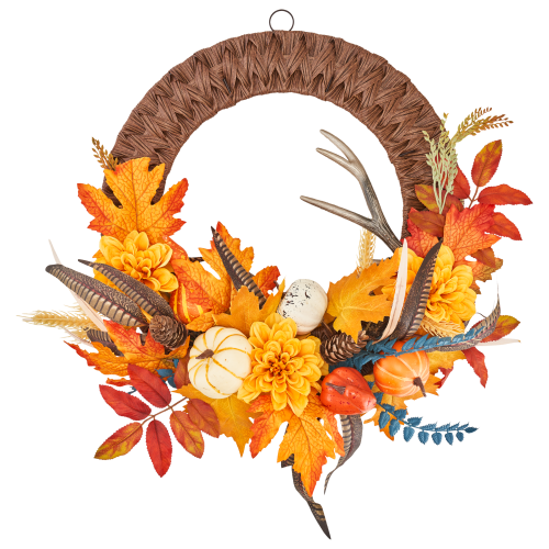 Bass Pro Shops Floral Antler Wreath