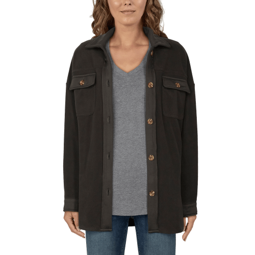 Natural Reflections Fleece Shirt Jacket for Ladies