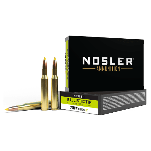 Nosler Ballistic Tip .270 Winchester 140 Grain Rifle Ammo