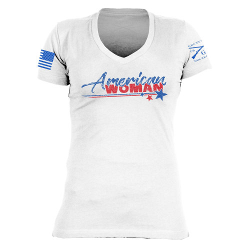 Grunt Style American Woman Short-Sleeve Tee for Ladies