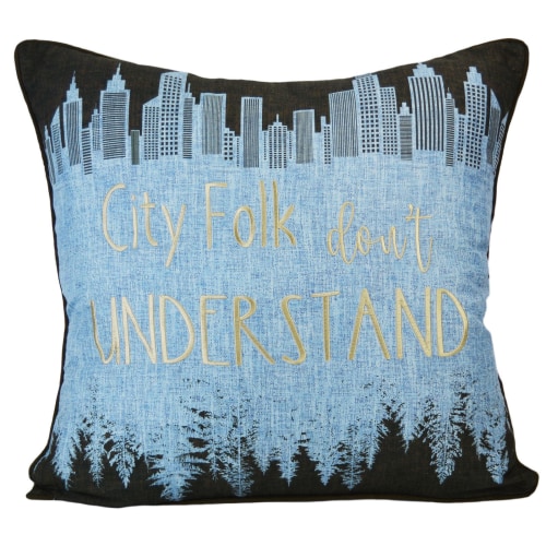 Donna Sharp Retro Forest City Folk Decorative Pillow