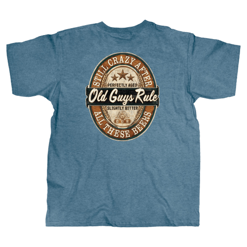 Old Guys Rule Crazy Beers Short-Sleeve T-Shirt for Men