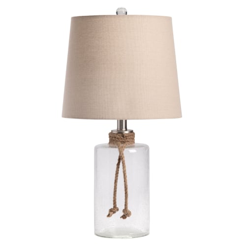 Crestview Collection Glass and Rope Table Lamp