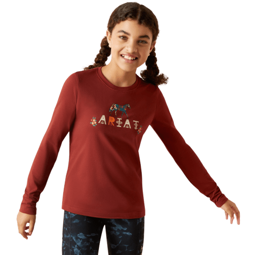 Ariat Blossom Pony Long-Sleeve T-Shirt for Kids