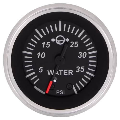 Sierra Black Sterling Series Water Pressure Gauge