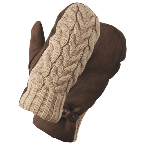 Natural Reflections Cable-Knit Mittens for Ladies