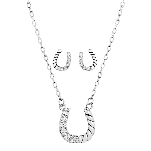 Montana Silversmiths Roping Luck Jewelry Set