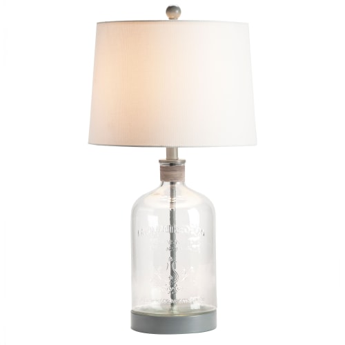 Crestview Collection Veda Gray Mason Jar Table Lamp