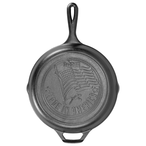 Lodge Cast Iron Skillet with American Flag