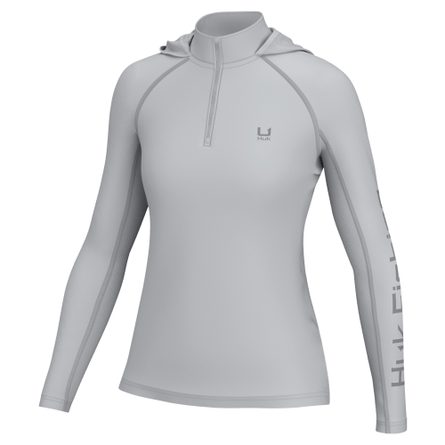 Huk Icon Quarter-Zip Long-Sleeve Hoodie for Ladies