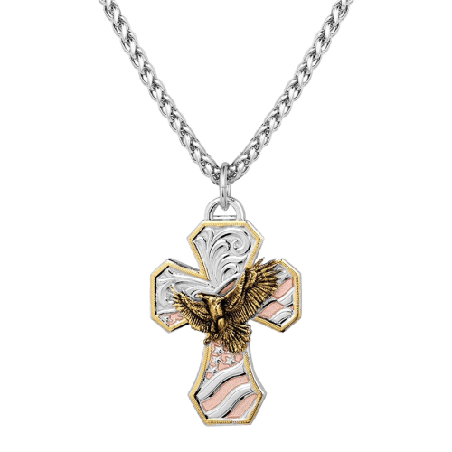 Montana Silversmiths High Praise American-Made Cross Necklace