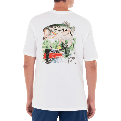 Guy Harvey Red Boat Bass Short-Sleeve T-Shirt For Men
