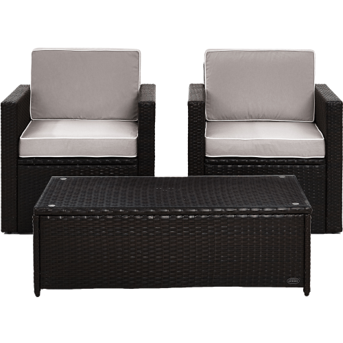 Crosley Palm Harbor 3-Piece Outdoor Wicker Seating Set