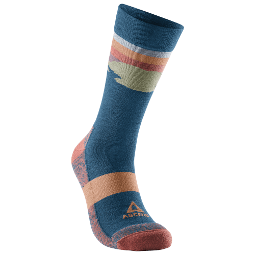 Ascend Mountain Landscape Crew Socks for Men