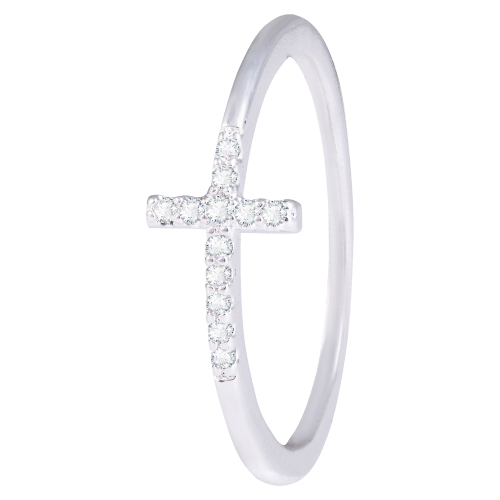 Amanda Blu Cross Cubic Zirconia Ring