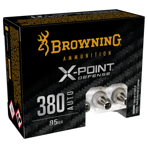 Browning X-Point Defense .380 ACP 95 Grain Handgun Ammo