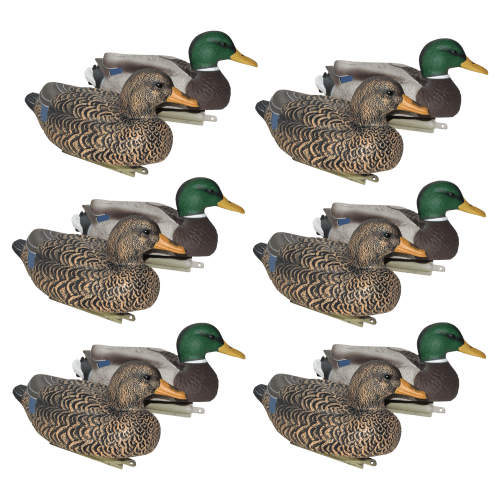 Mayhem Decoys Painted-Head Mallard Floater Duck Decoy Pack