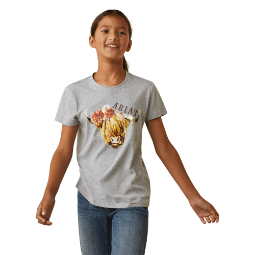 Ariat Highlander Rose Short-Sleeve T-Shirt for Girls