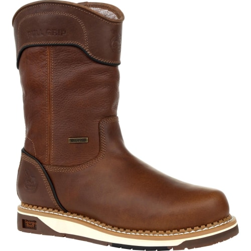 Georgia Boot AMP LT Wedge Waterproof Pull-On Work Boots for Men
