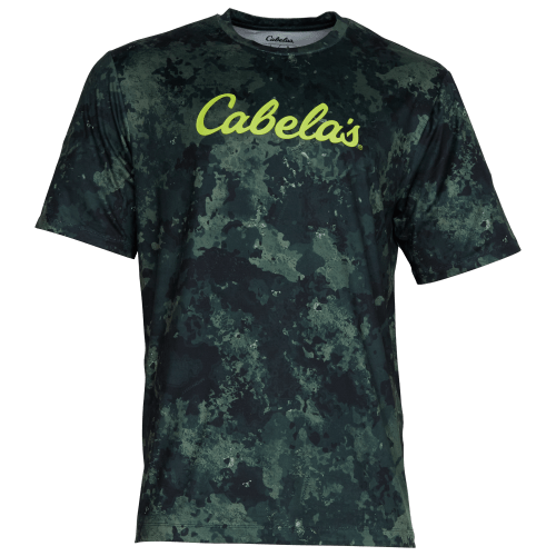 Cabela's Logo Camo Performance Short-Sleeve Shirt for Men
