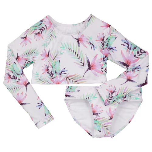 Raisins Mailee Long-Sleeve 2-Piece Swimsuit for Kids
