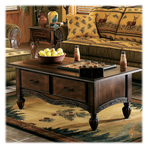 Modern of Marshfield Pine Cone Lodge Coffee Table
