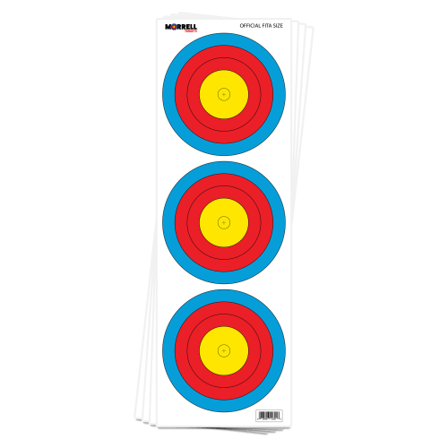 Morrell FITA Compound Paper Face Archery Target Pack of 100