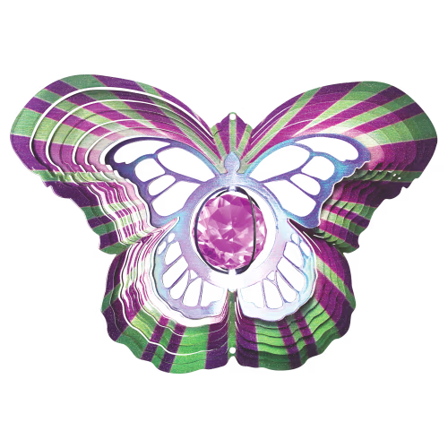 Spinfinity Designs Crystal Butterfly Wind Spinner