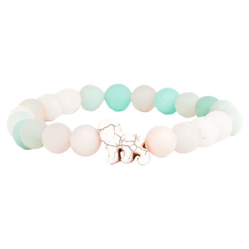 fahlo Excursion Track-A-Lion Sky Stone Bracelet