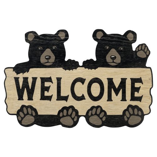 Open Road Brands Welcome Bears Wall Art