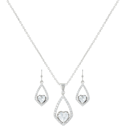 Montana Silversmiths Hearts on a Swing Jewelry Set