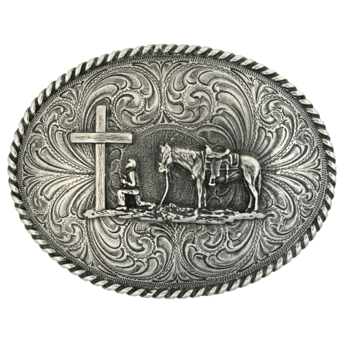 Montana Silversmiths Christian Cowboy Attitude Buckle