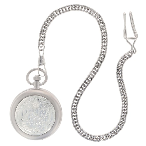 Montana Silversmiths Engraved Pocket Watch