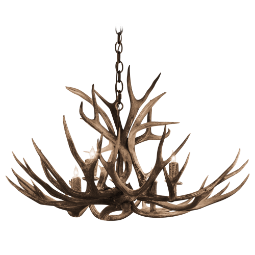 Antlerworx Mule Deer Antler 4-Light Chandelier