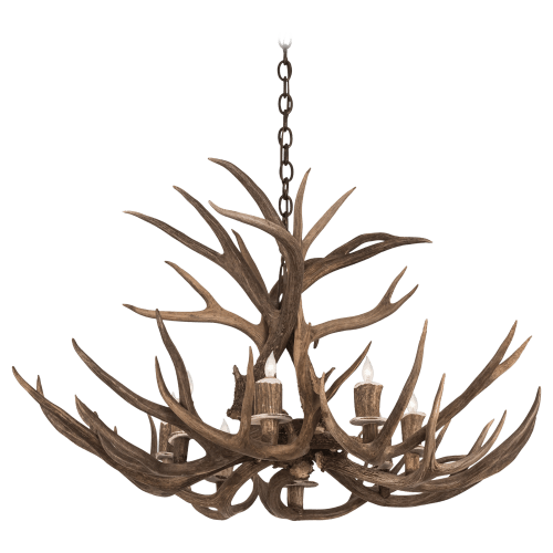 Antlerworx 8-Light Mule Deer Chandelier