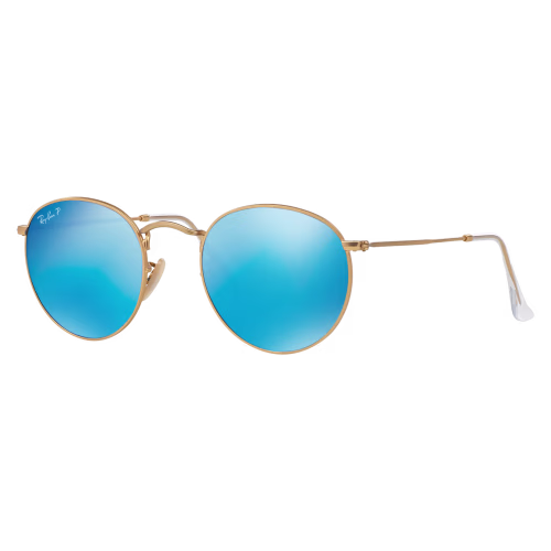 Ray-Ban Round Metal RB3447 Mirror Glass Polarized Sunglasses