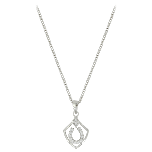 Montana Silversmiths Shielded in Horseshoes Necklace