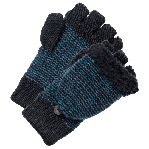 MUK LUKS Fingerless Flip Mittens for Men