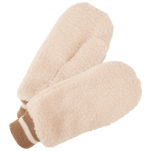 Natural Reflections Varsity Sherpa Mittens for Ladies