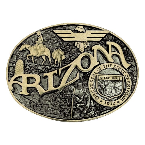 Montana Silversmiths Arizona State Heritage Attitude Buckle