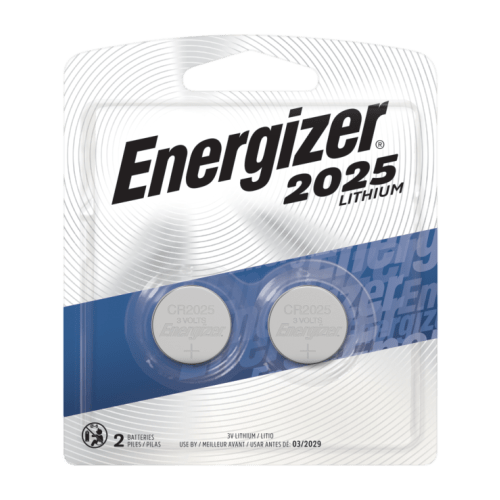 Energizer 3V Coin Lithium 2025 Battery 2-Pack