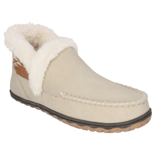 Natural Reflections Fur Collar Ankle Moccasins for Ladies