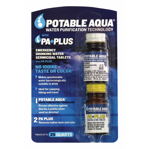 Potable Aqua Plus Water Purification Tablets